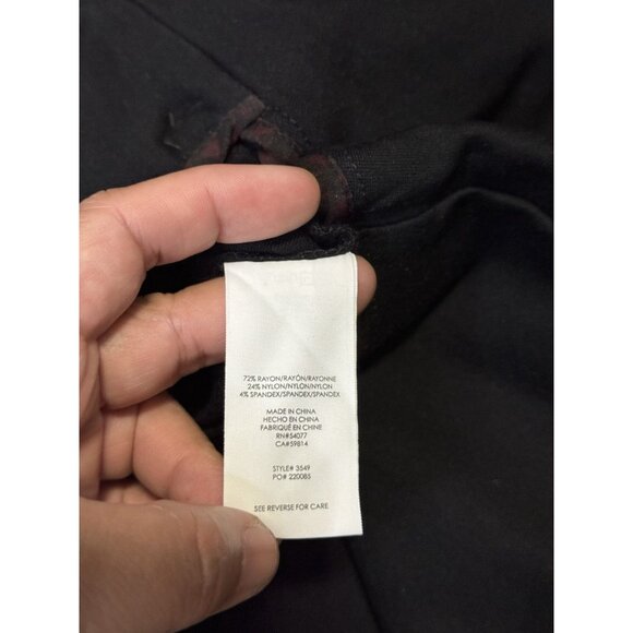 CABI Agency Blazer Jacket Black Snap Button Peplum Ponte Knit Career Office Sz 6 - Picture 6 of 12